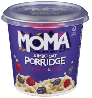 Moma Instant Grøt i Kopp Tranebær & Rosin Gl.fri