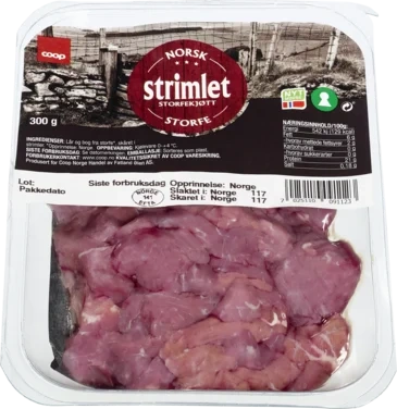 Coop Storfekjøtt Strimlet 300g