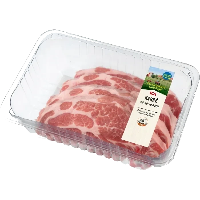 Karrékotlett Färsk Skivad med ben ca 1kg ICA