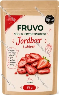 Fruvo Frysetørket Jordbær 20g