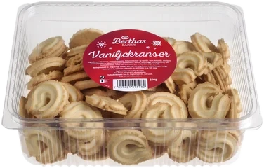Vaniljekranser 500g Berthas
