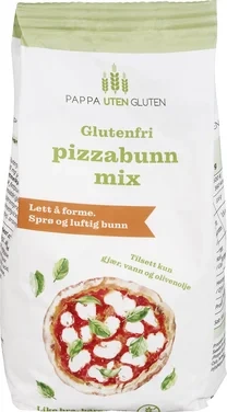 Glutenfri Pizzabunn Mix 350g Pappa uten Gluten