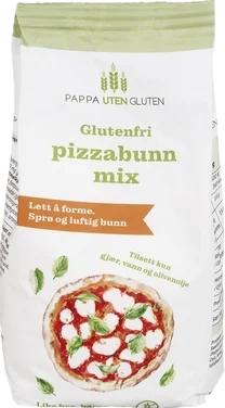 Glutenfri Pizzabunn Mix 350g Pappa uten Gluten