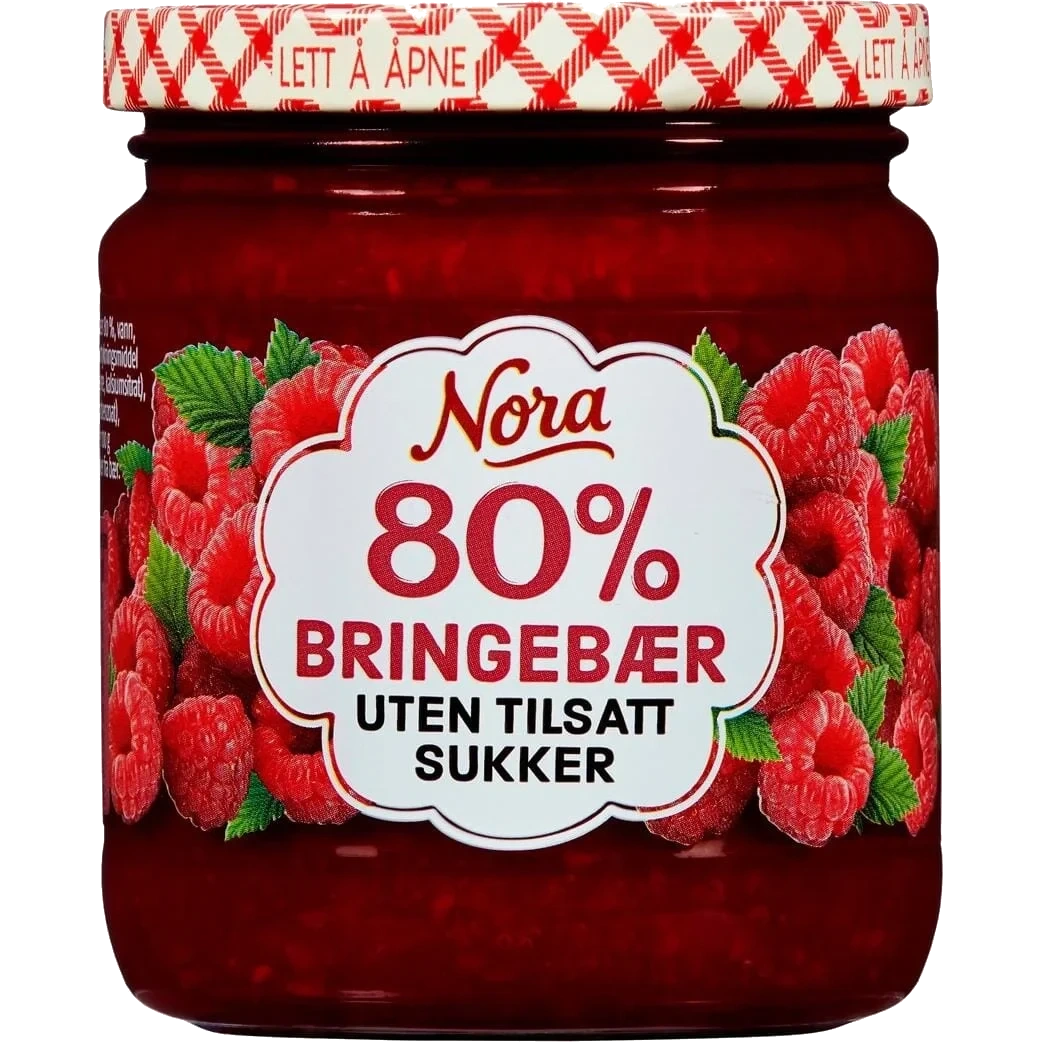 Bringebærsyltetøy U/ Tilsatt Sukker 275g