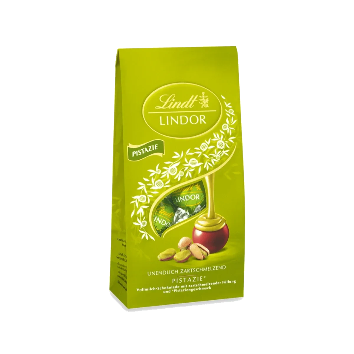 Lindt LINDOR Pistachio Chocolate Bag 137 g