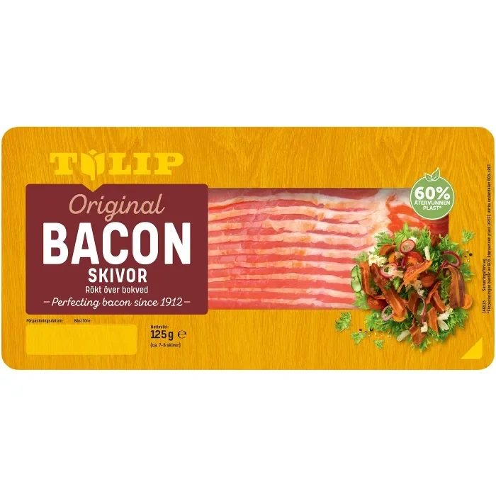 Bacon Rökt Skivad 125g Tulip