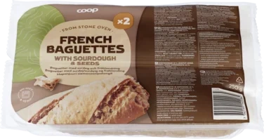 Stoneovenbaked Multigrain 1/2 Baguettes 2 Pack