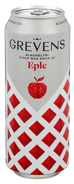 Grevens Cider Eple Alkoholfri 0,5l boks
