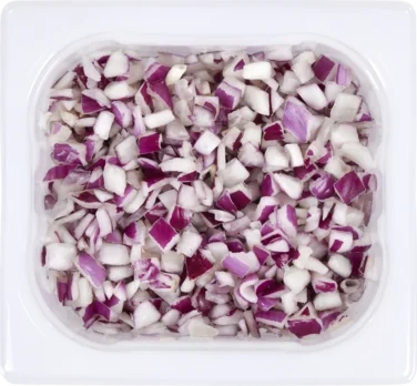 Rødløk Ternet 10x10mm 600g 1/6 Gn Bama Salatbar