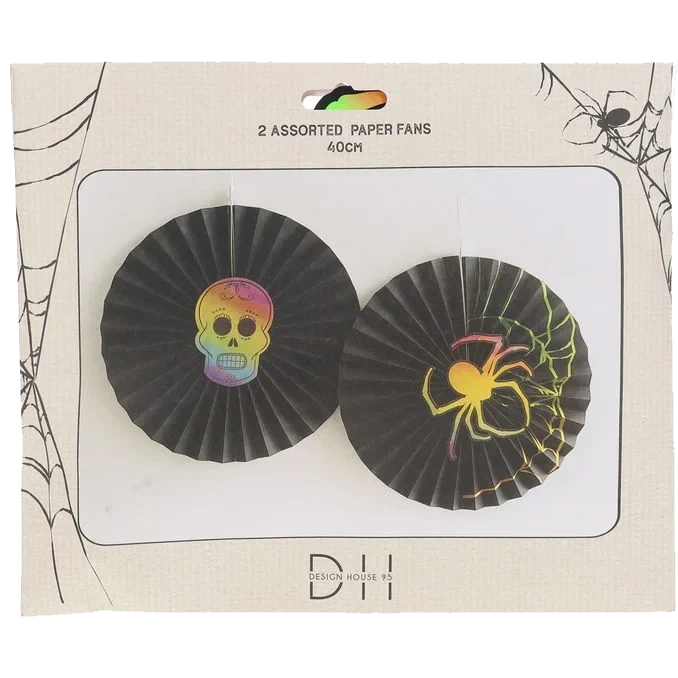 Pappersfjädrar Döskalle & Spindel