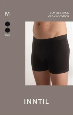Men's Boxer, 2-pack, Black, M