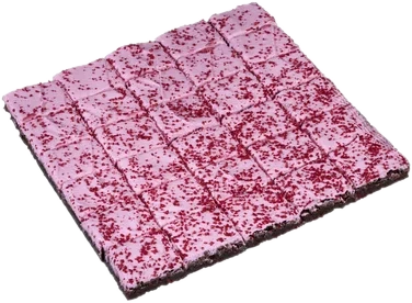 Brownie Bringebær Lakris 30biter Vegansk Delicato