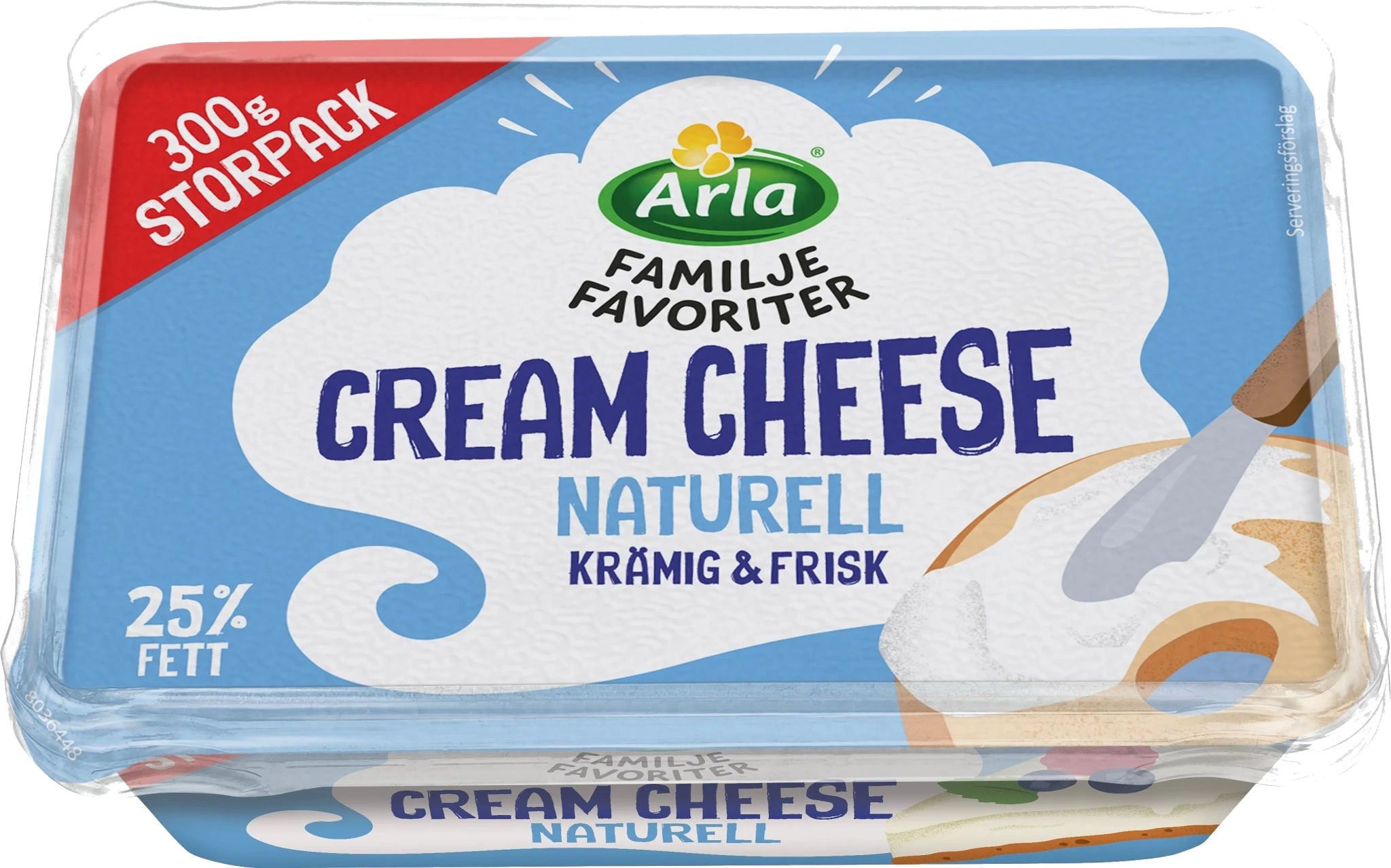 Familjefavoriter Cream cheese Naturell 25% 300g