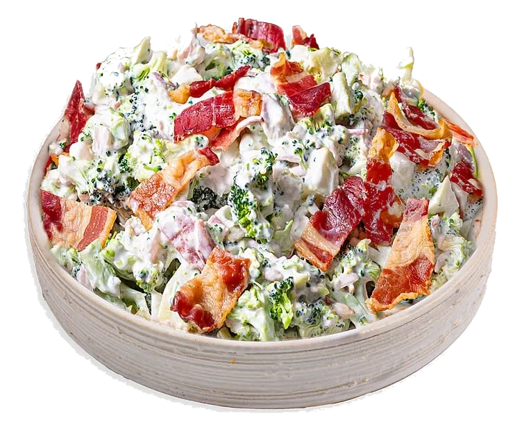 Brokkolisalat m/bacon pr. kg.