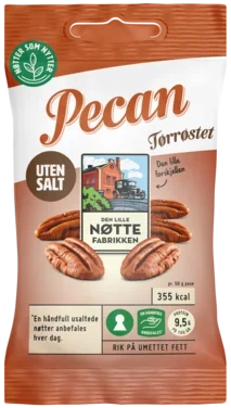 Pecannøtter uten Salt 50g Dln