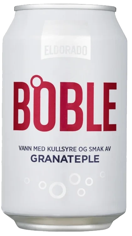 Boble Vann Granateple 0,33l boks Eldorado