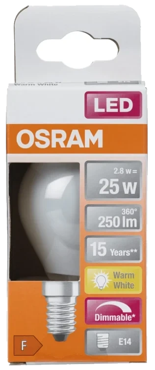 Led cl P 25 Dimbar Matt E14