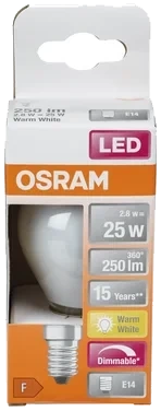 Led cl P 25 Dimbar Matt E14