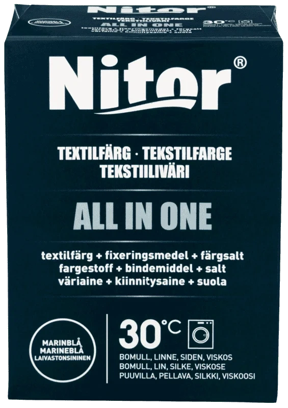 Nitor All in One Tekstilfarge Blå