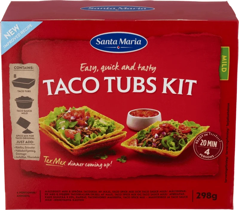 Santa Maria Taco Tubs Dinner Kit 298g