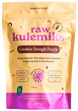 Raw Kulemiks Cookie Dough Party 250g Pure Food By Patricia