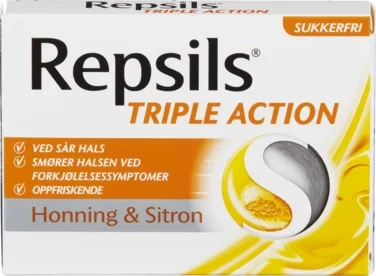 Repsils Honning & Sitron Sukkerfri 24tab