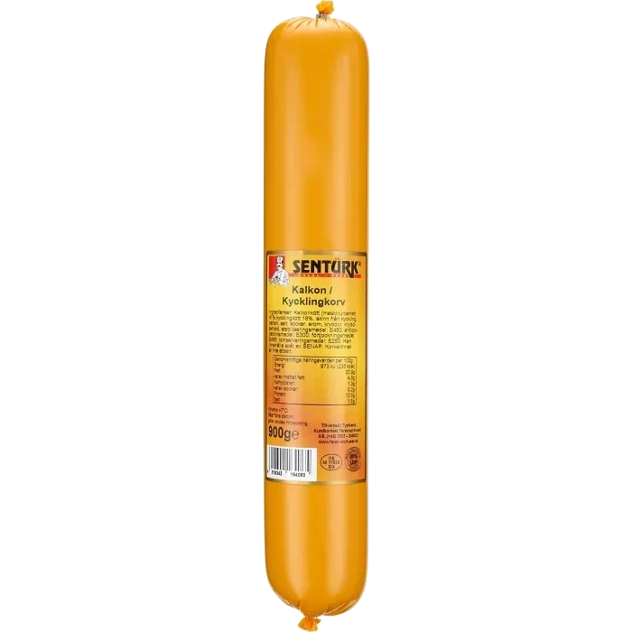 Kalkon Kycklingkorv 900g Sentürk