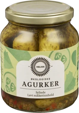 Agurker Hele Økologisk 350g Helios