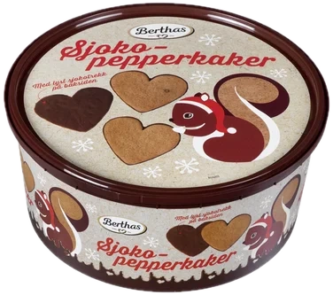 Sjokopepperkaker 330g Berthas