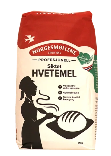 Hvetemel Siktet 2kg Norgesmøllene