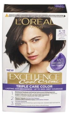 Loreal Paris Excellence Creme Ultra Ash Light Brown 5.11