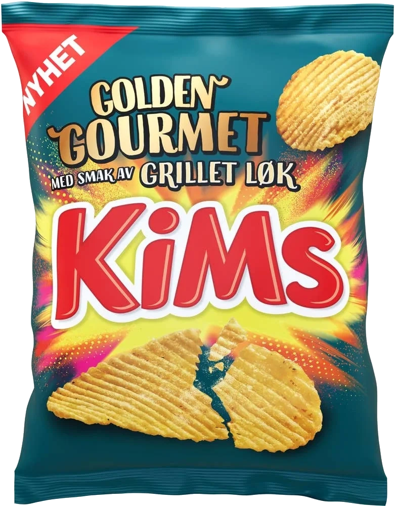 KiMs Golden gourmet grillet løk potetgull