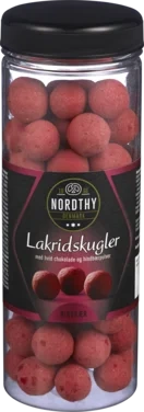 Nordthy Lakridskugler Hindbær Rør 300g