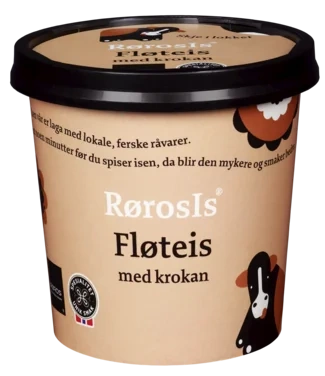 Rørosis Fløteis m Krokan 130ml
