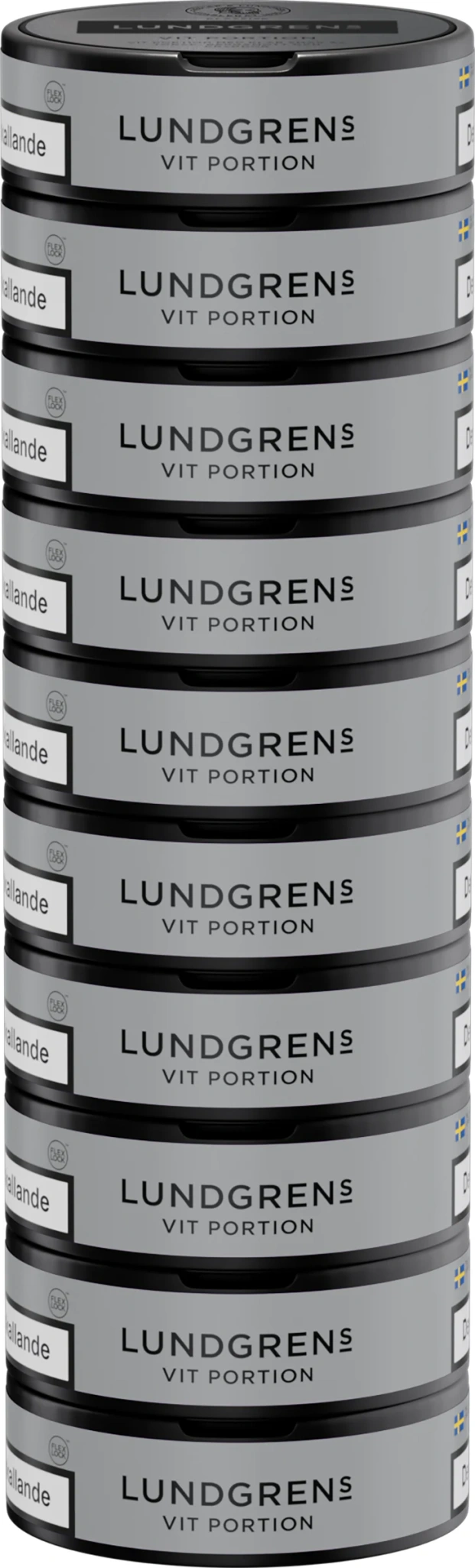 Lundgrens Vit Portion 10-pack