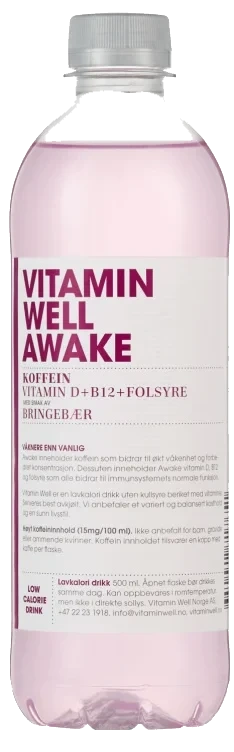 Vitamin Well Awake 0,5l flaske