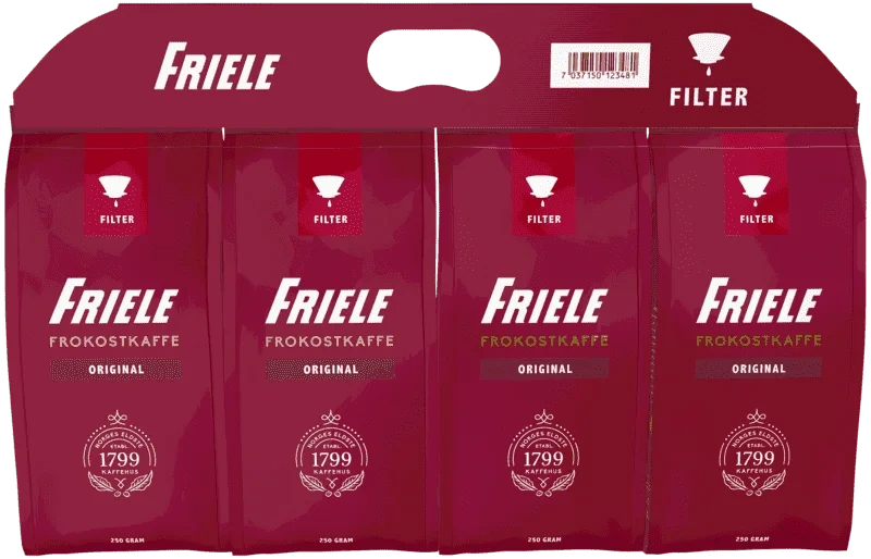 Friele Frokostkaffe Filterm 4x250g