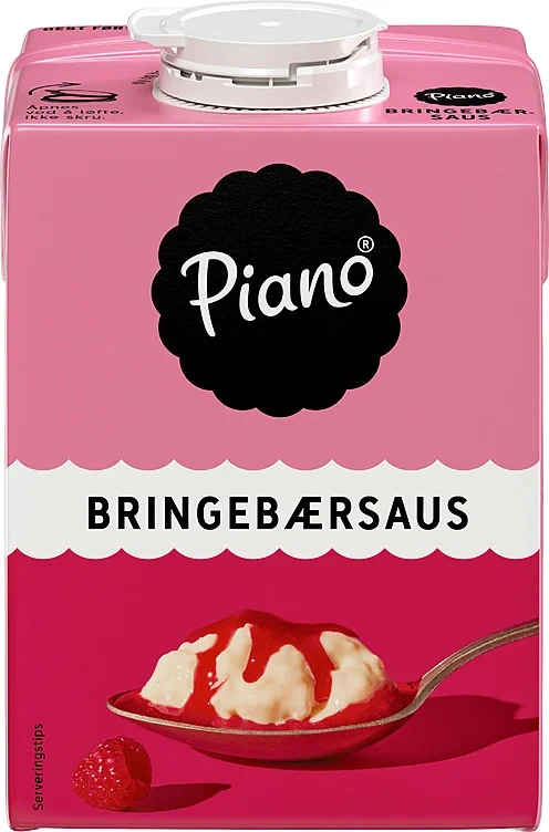 Piano Bringebærsaus 1/2l Tine