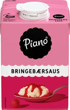 Piano Bringebærsaus 1/2l Tine