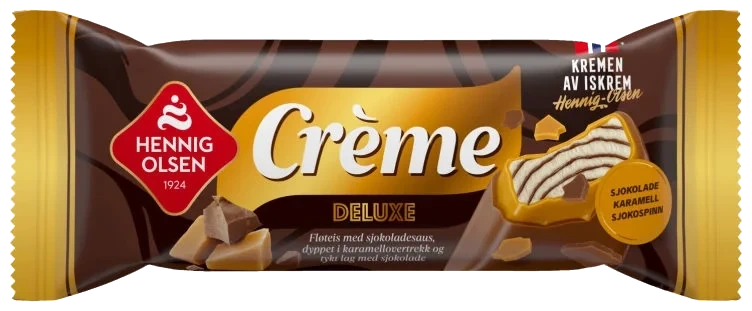 Crème Deluxe M/ Sjokoladesaus Hennig-o 30stk