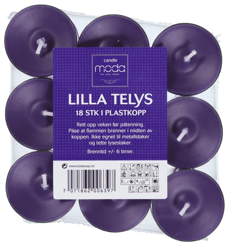 Telys Lilla 18stk Moda
