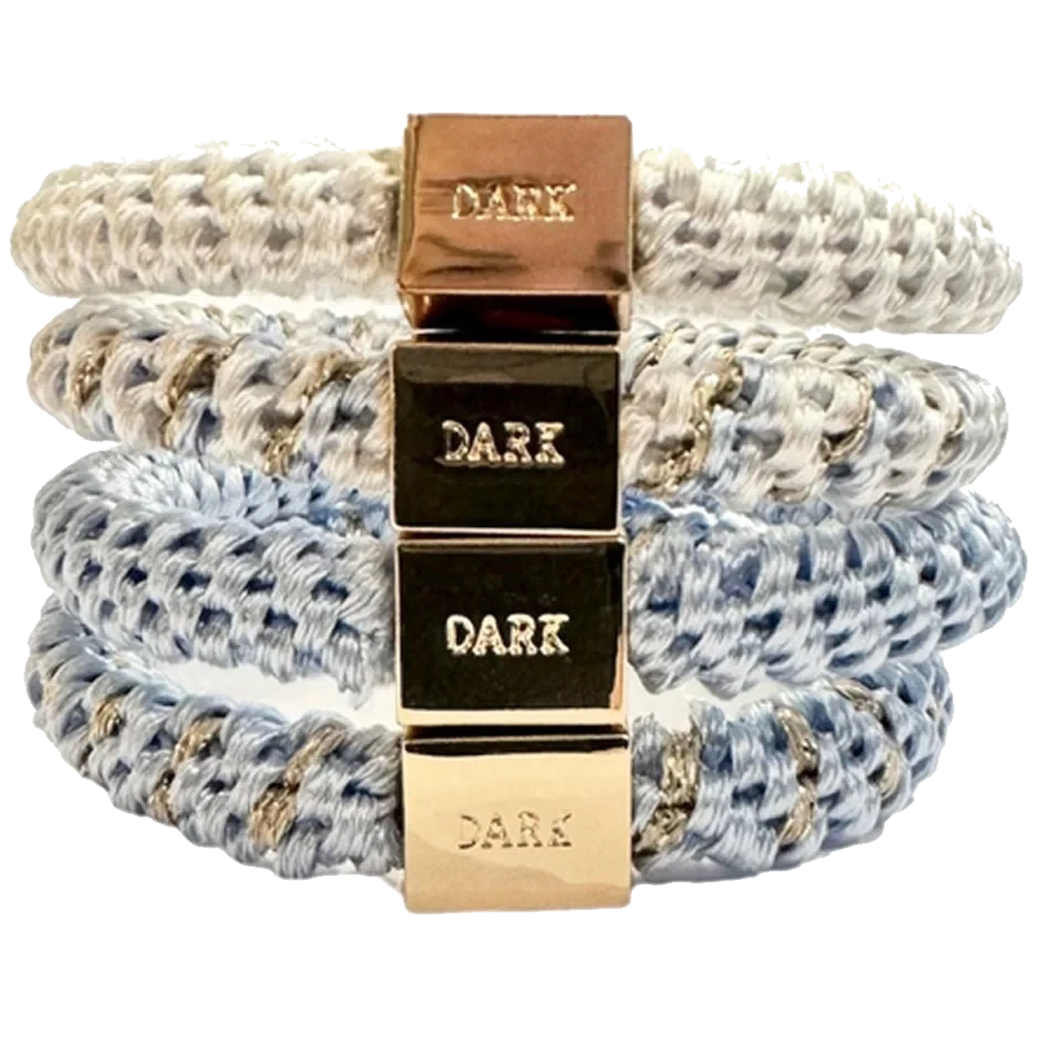 Dark Fat Hair Ties 4 Pk Combo