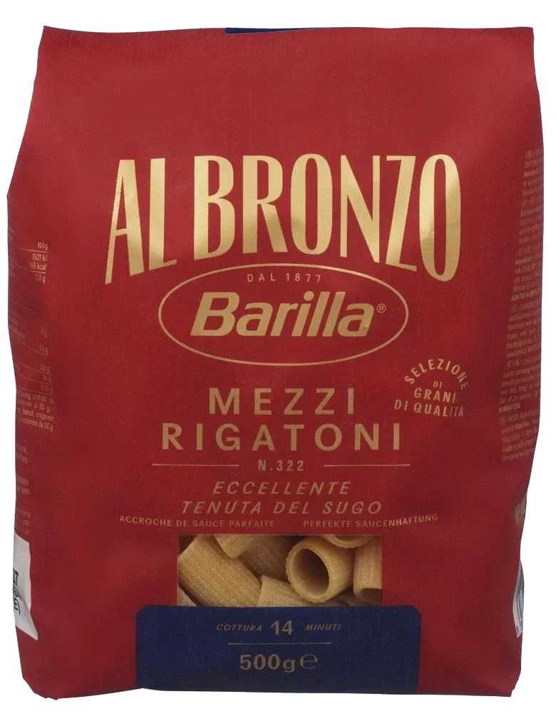 Mezzi Rigatoni Al Bronzo