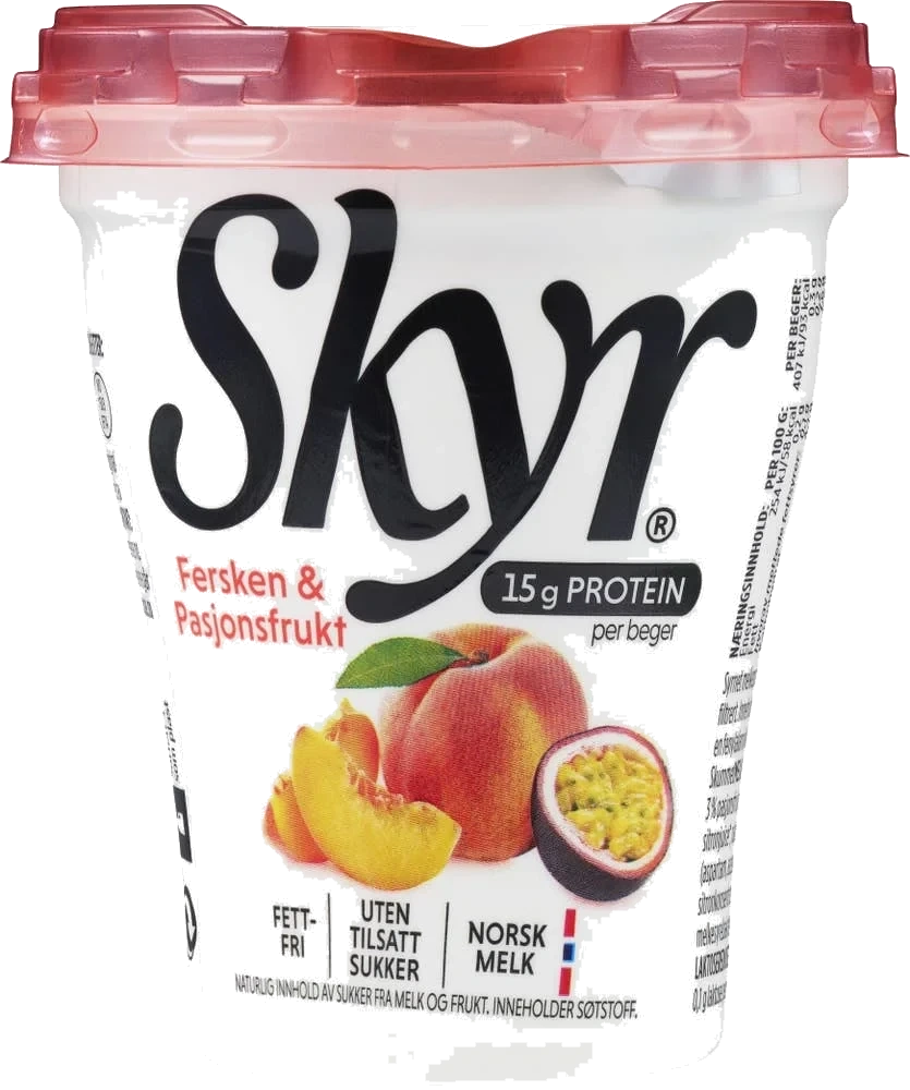 SKYR® fersken og pasjonsfrukt