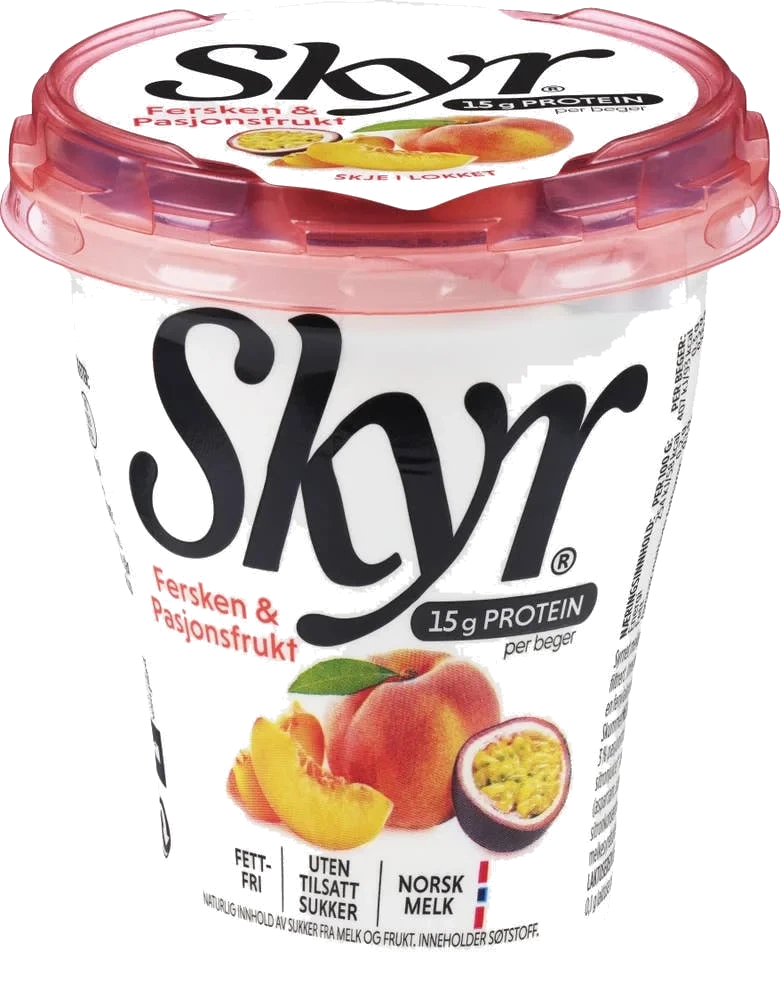 SKYR® fersken og pasjonsfrukt