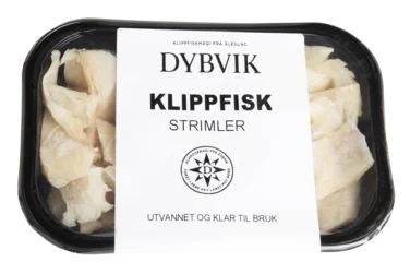 Klippfiskstrimler Utvannet og Gryteklar