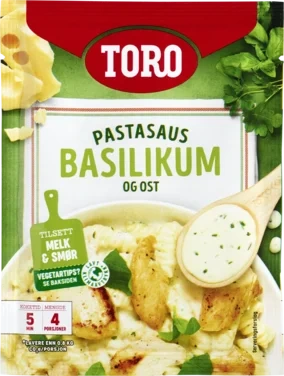 Pastasaus Basilikum Ost 32g Toro