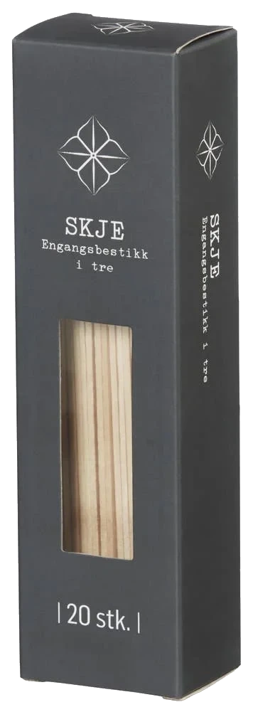 Engangsskjeer av tre 20 stk, 20 stk