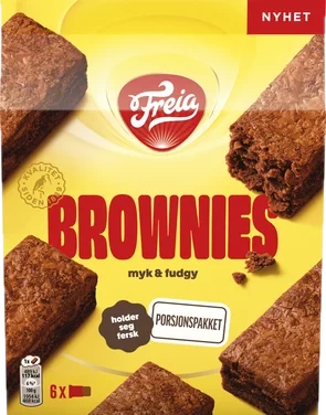 Freia Brownies Myk&fudgy 150g 6stk