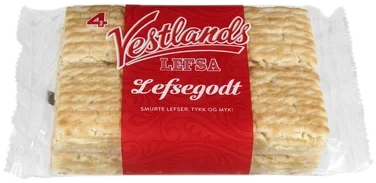 Lefsegodt 4stk Smørkrem 230g Vestlandslefsa